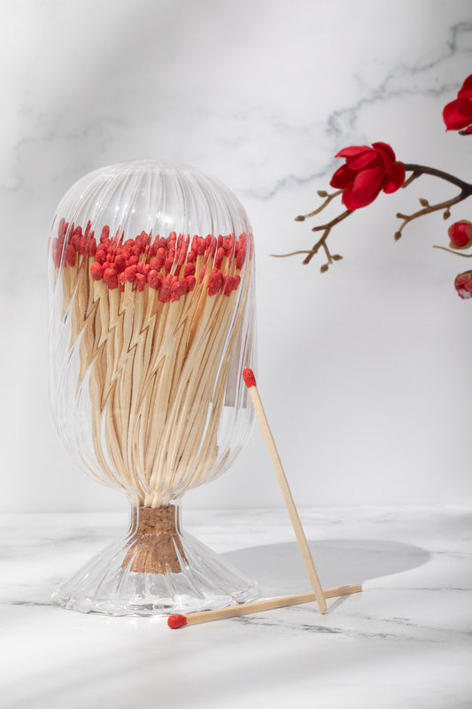 Glass Match Cloche - Helix