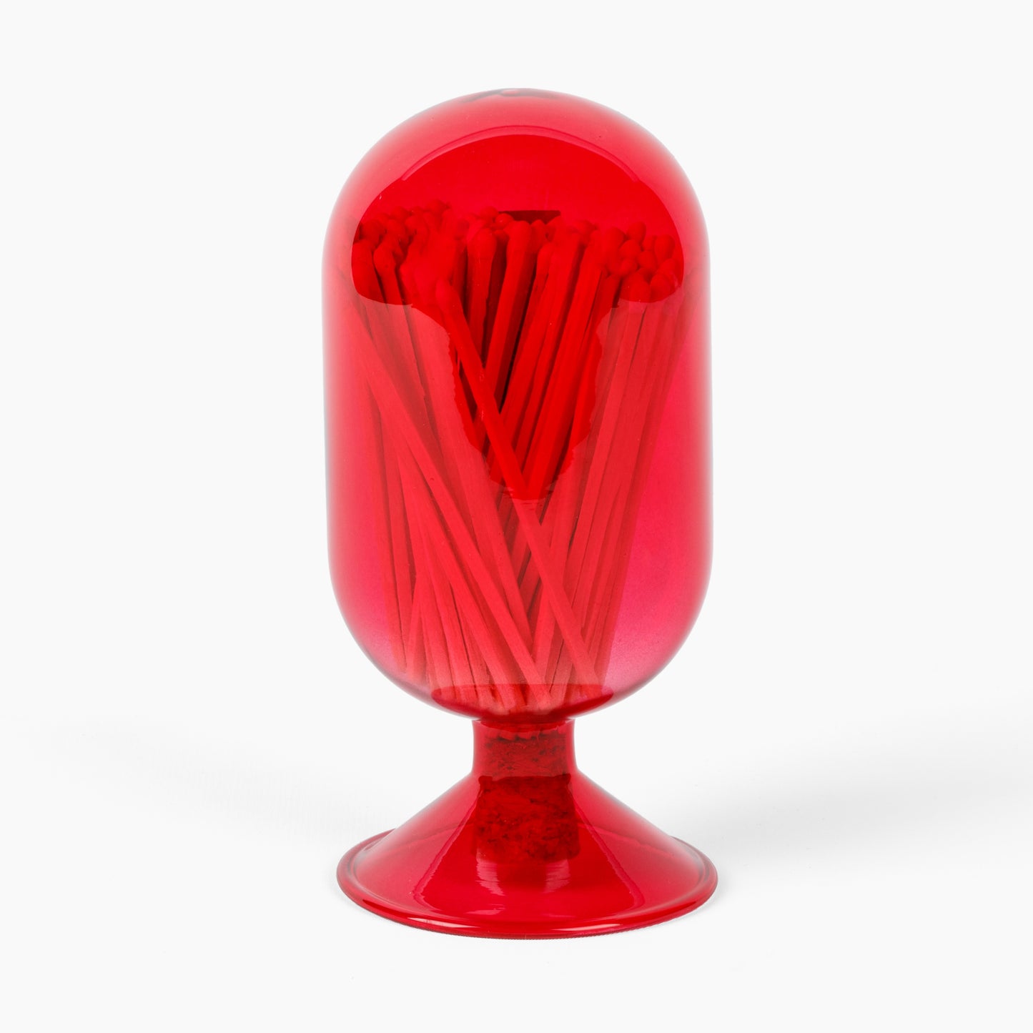 Glass Match Cloche - Viva Magenta